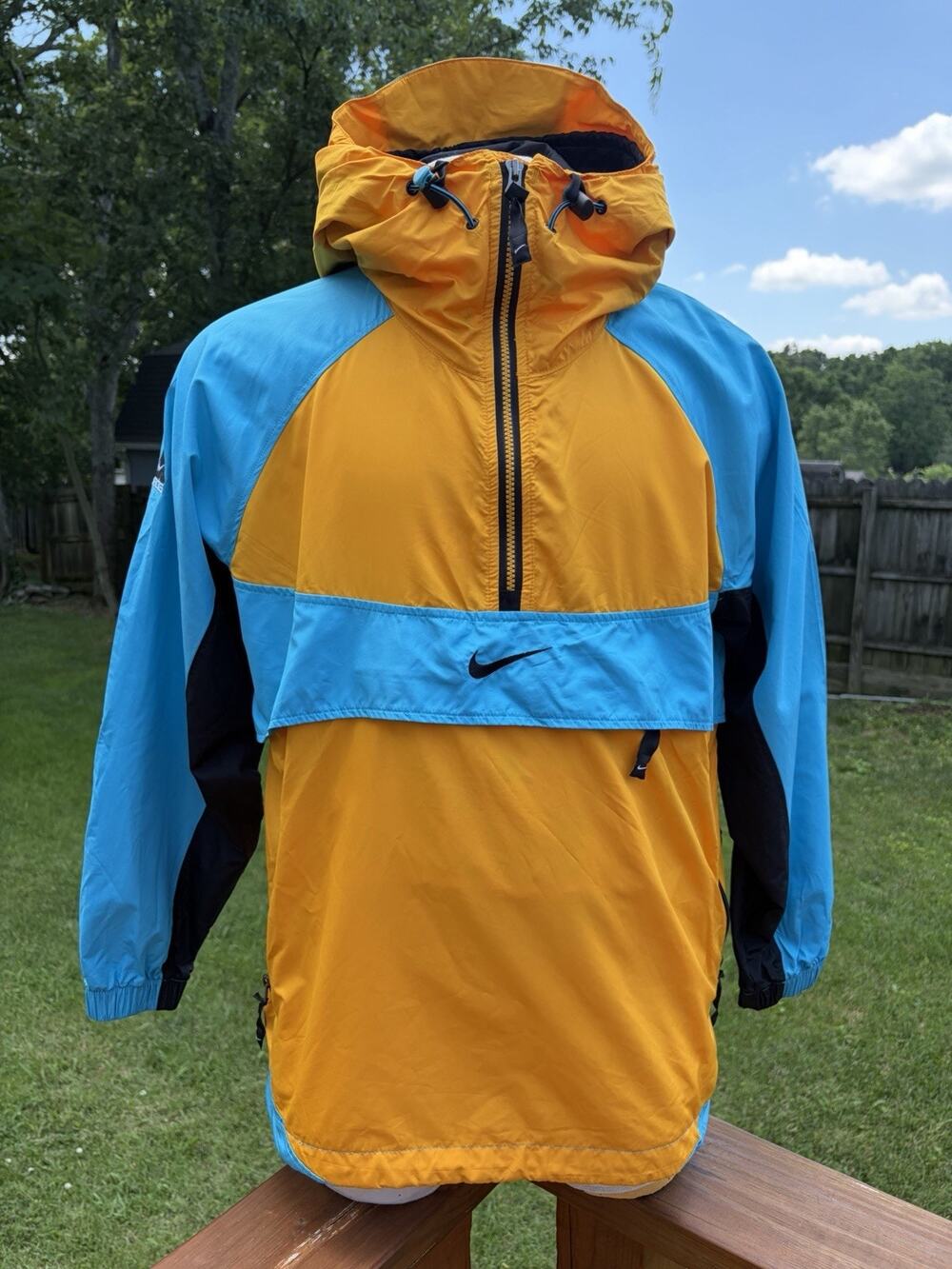 Vintage Nike ACG Nylon Windbreaker Pullover Jacket Colorblock Mens Large